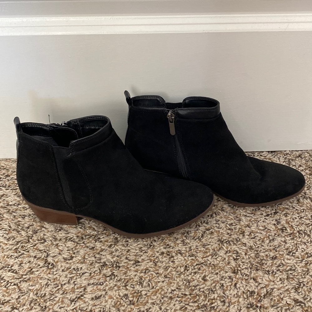 Black booties! Gently worn